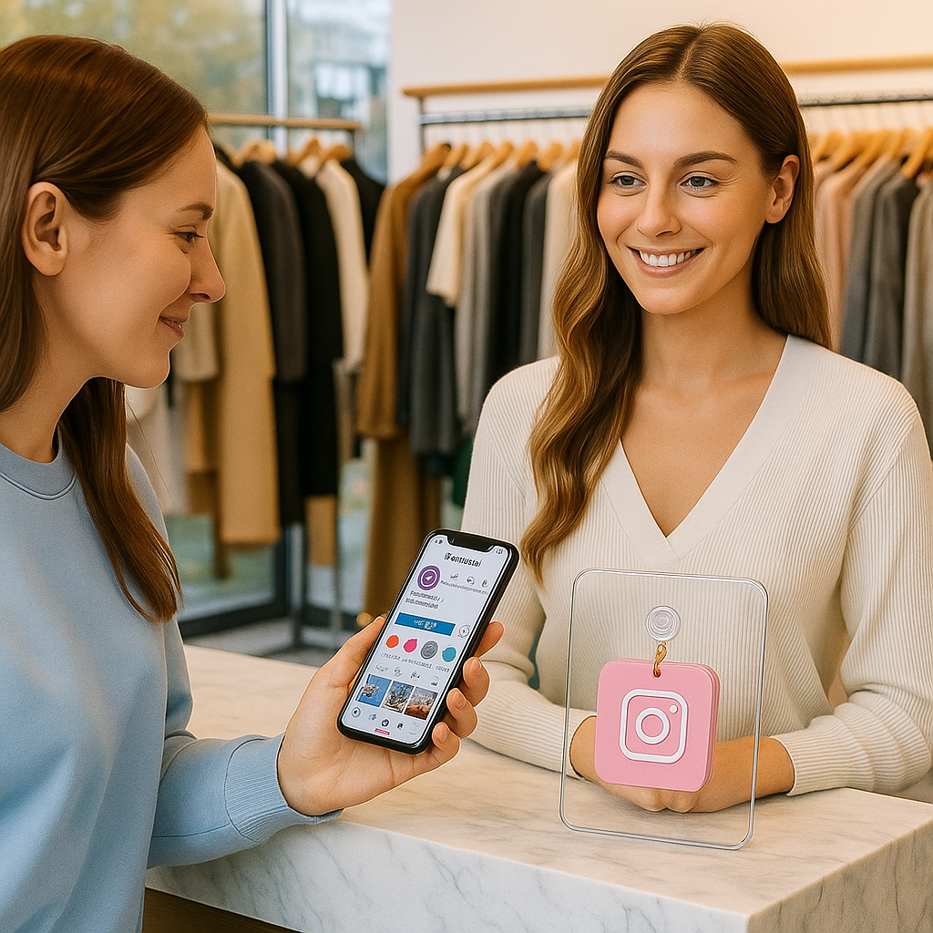 Instagram NFC Keychain